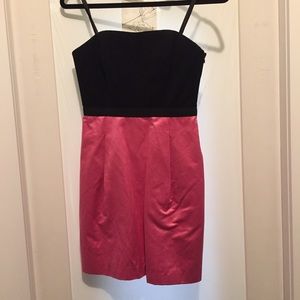 BCBG black pink dress size 0